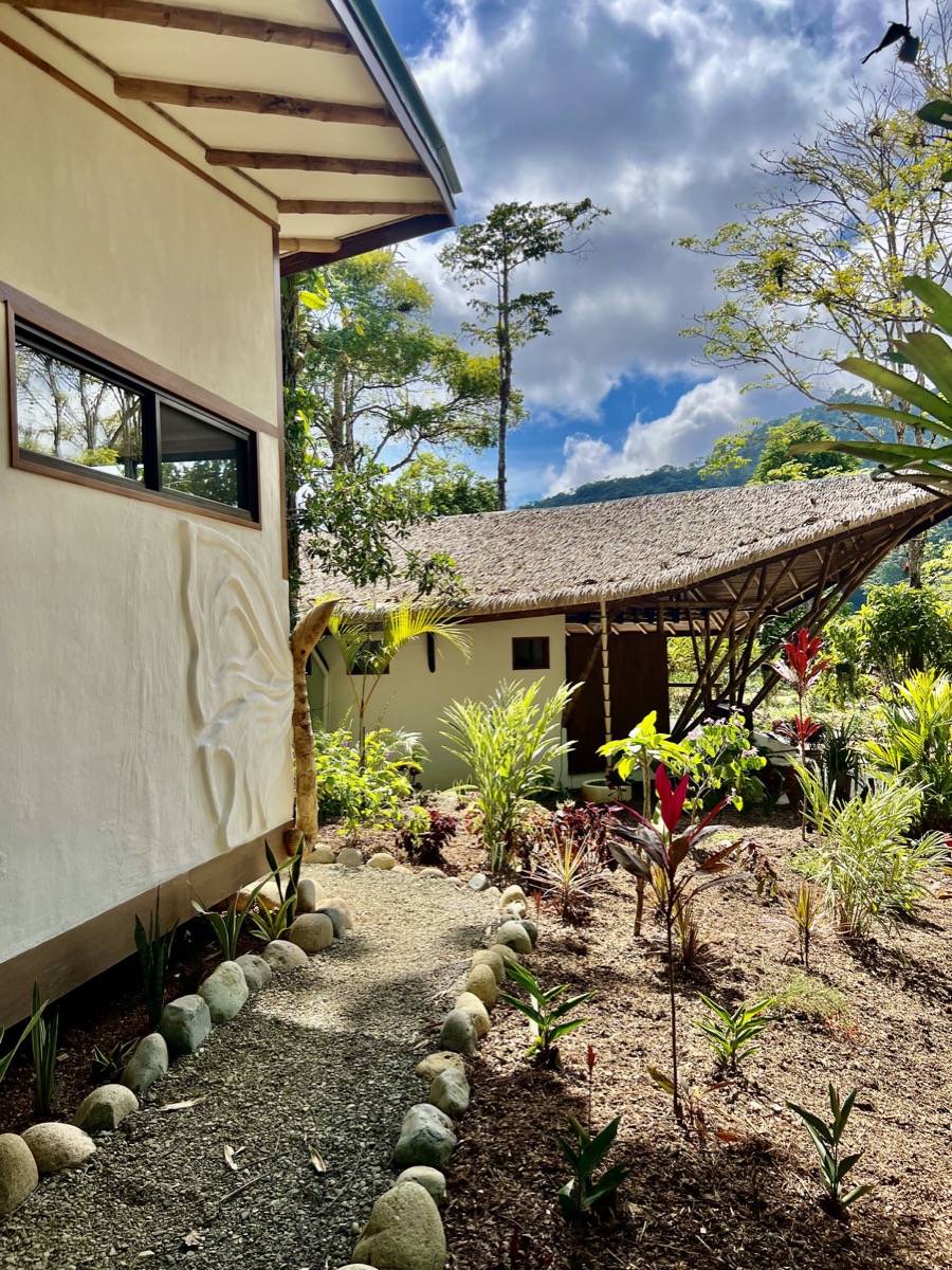 Natural waterfall near the retreat